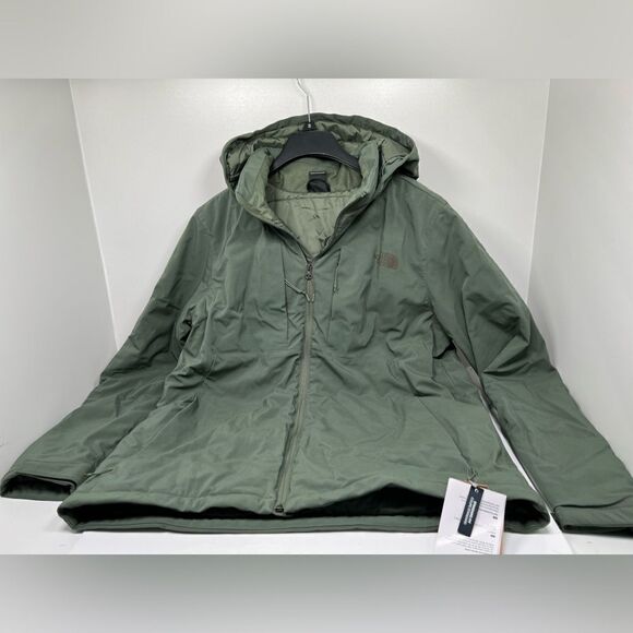 The North face Men's Green Windwall Hoodie Jacket size L New with Tags - Picture 1 of 4